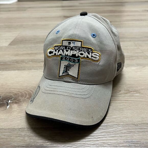 2003 MLB World Series Florida Marlins Championship Hat New Era Adjustable - Picture 1 of 8